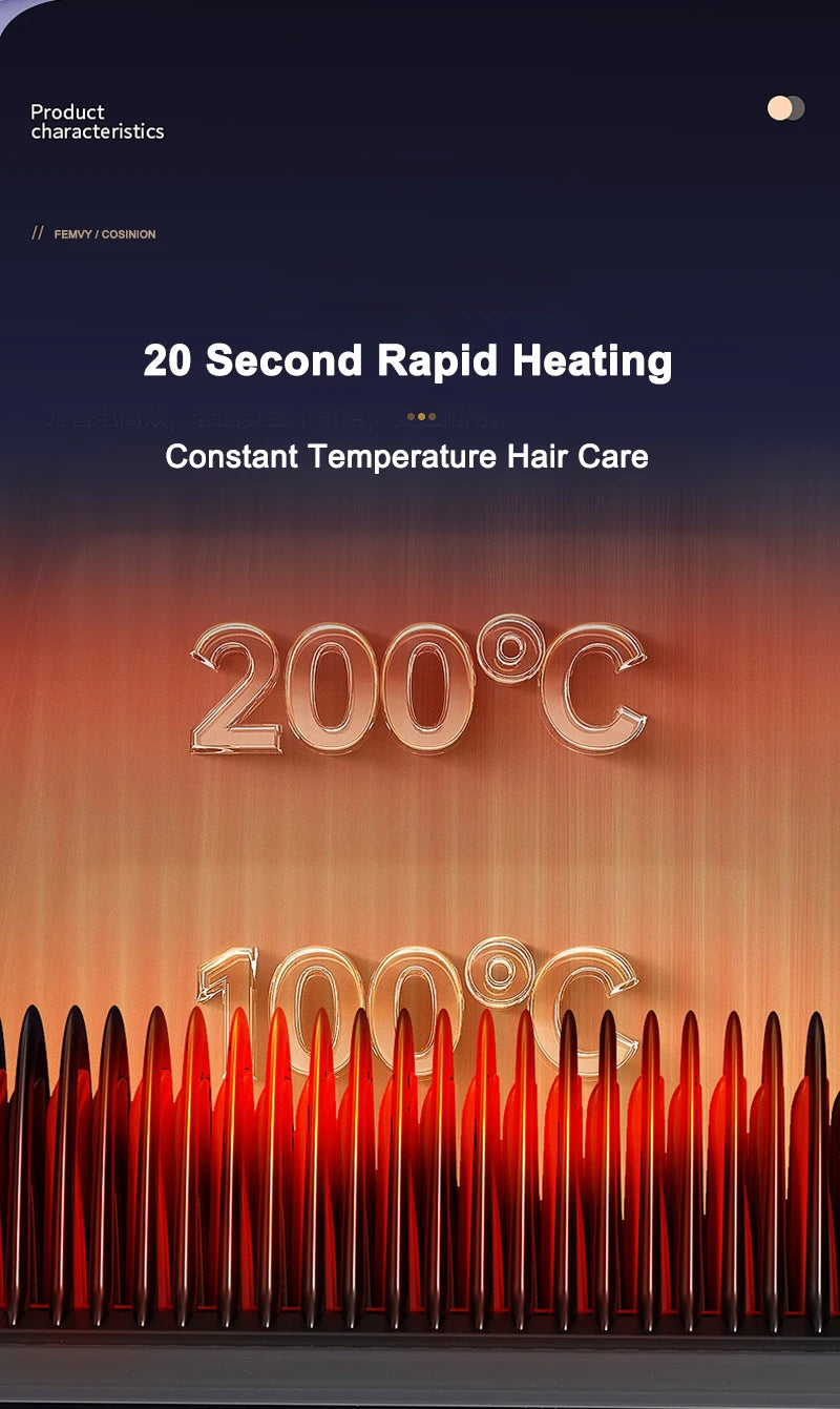 Electric Hot Comb Straight Hair