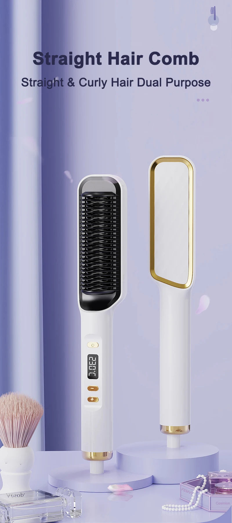 Electric Hot Comb Straight Hair