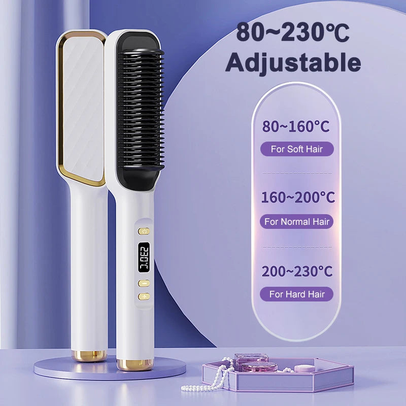 Electric Hot Comb Straight Hair