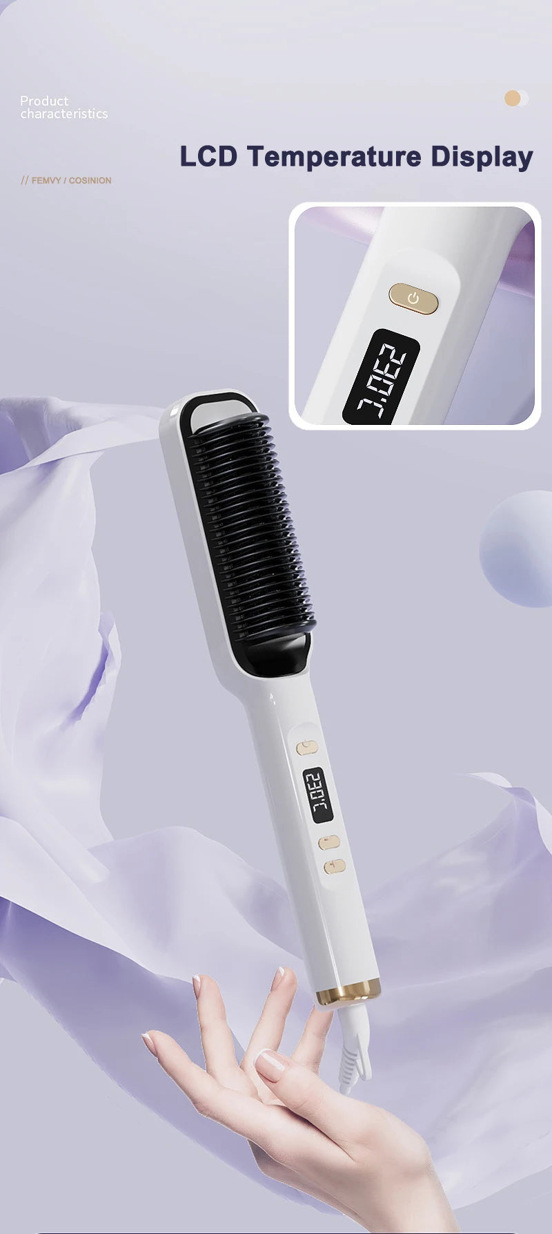 Electric Hot Comb Straight Hair