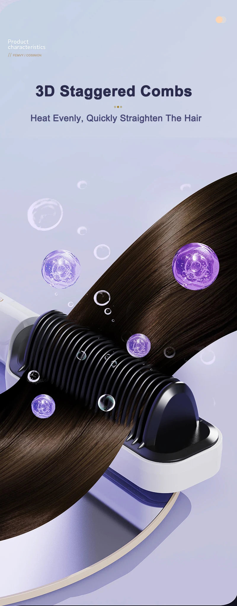 Electric Hot Comb Straight Hair