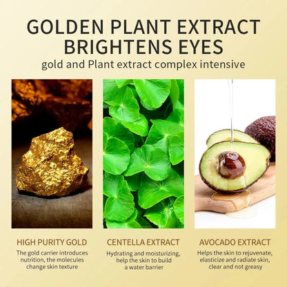 60 Pieces gold Eye Mask YOUR TARGETED SOLUTION FOR BRIGHTER, SMOOTHER UNDER-EYES