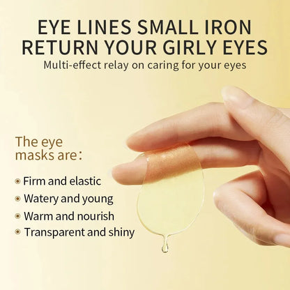 60 Pieces gold Eye Mask YOUR TARGETED SOLUTION FOR BRIGHTER, SMOOTHER UNDER-EYES