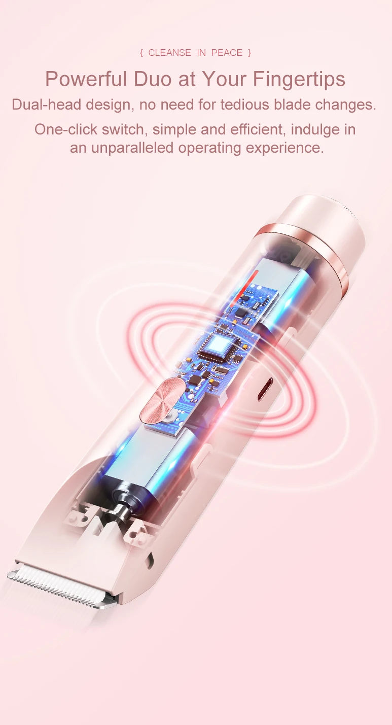 V.  Trimmer body hair removal