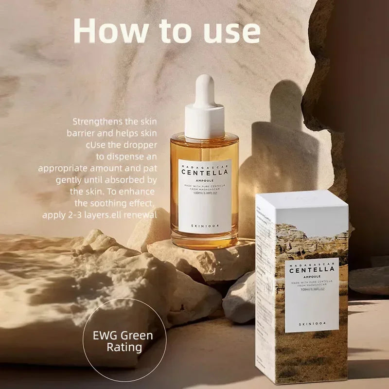 korean Centella Ampoule – Soothing & Hydrating Facial Serum for Acne, Pores, and Sensitive Skin