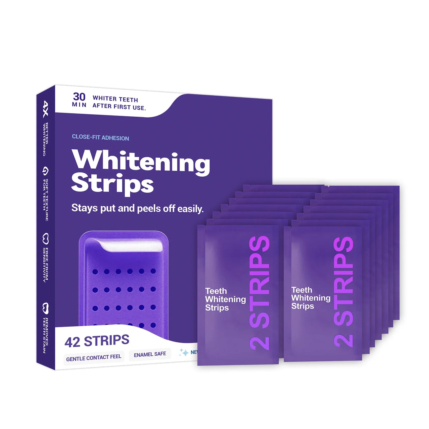 LumiWhite Purple Whitening Strips – Instant Bright Smile