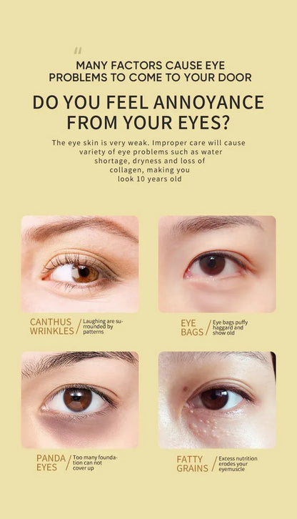 60 Pieces gold Eye Mask YOUR TARGETED SOLUTION FOR BRIGHTER, SMOOTHER UNDER-EYES