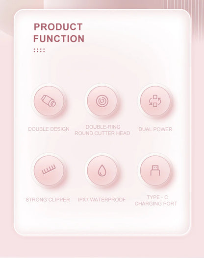 V.  Trimmer body hair removal