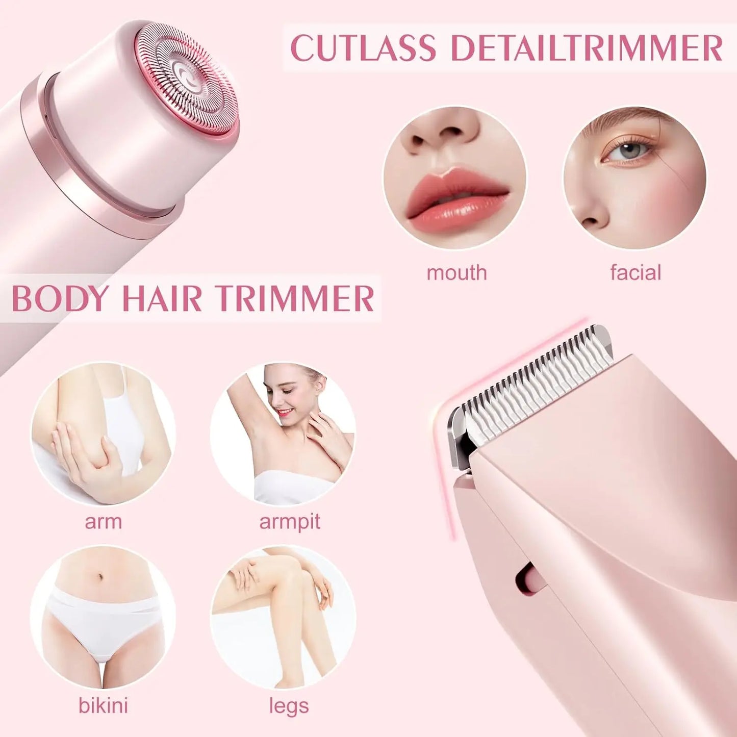 V.  Trimmer body hair removal