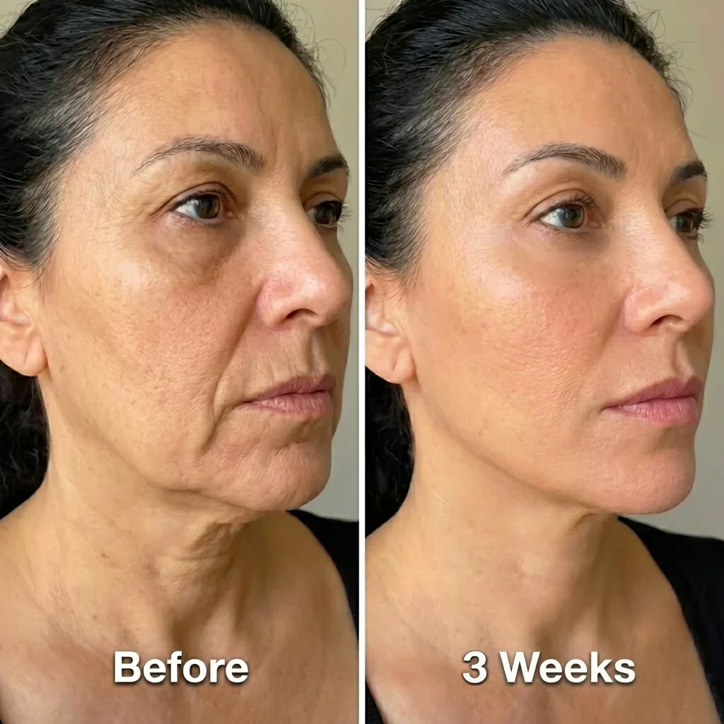 Velviah customer before and after results using the PDRN Volume Balm